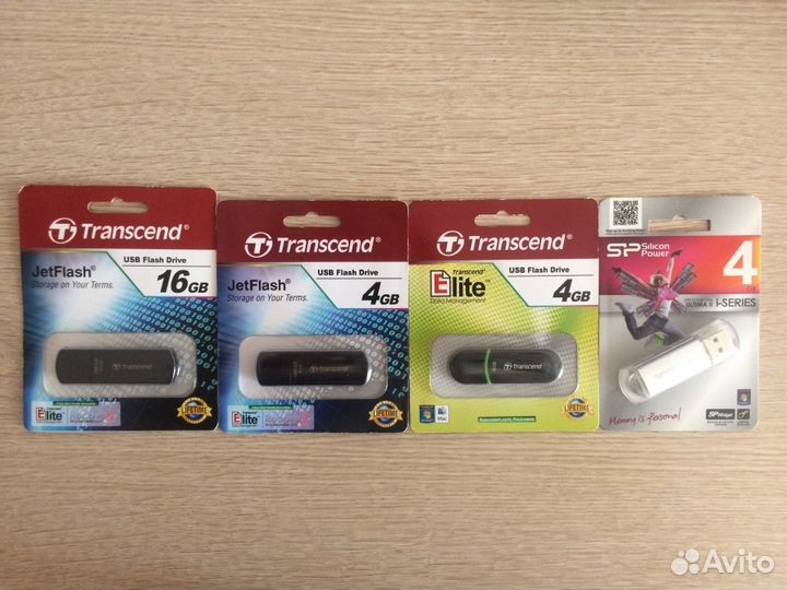 Флешки Transcend,SP (silicon power) - 4, 16 GB