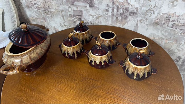 Набор горшков керамических