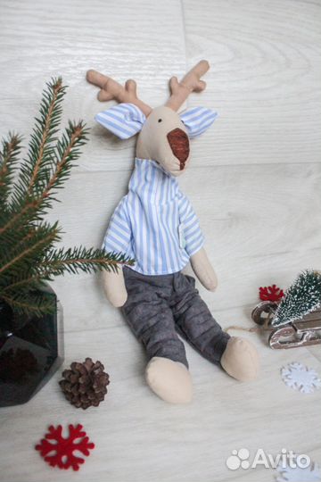 Олень тильда. Новогодний олененок