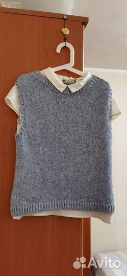 Жилет женский вязанный ручная работа