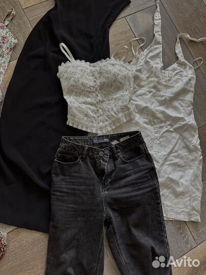 Вещи женские сарафан топ джинсы юбка