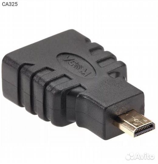Переходник vcom microhdmi (M) - hdmi (F), CA325