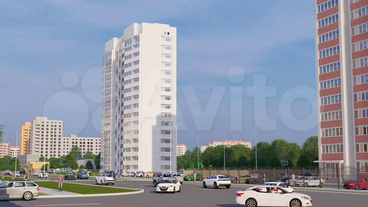 2-к. квартира, 55,2 м², 11/16 эт.