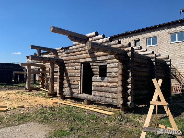 Сруб бани 6х6