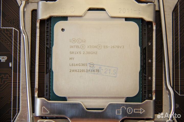 Комплект Xeon 2670v3 (12/24 ядер) +8 gb + x99 ddr4