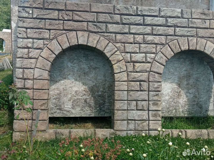 Стена замка декорация.лёгкая из пенопласта
