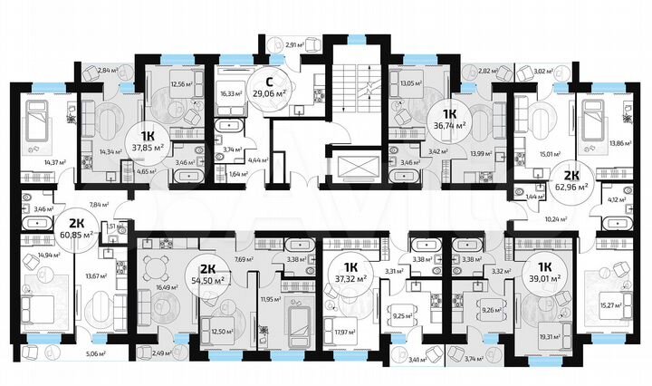 1-к. квартира, 36,4 м², 3/10 эт.