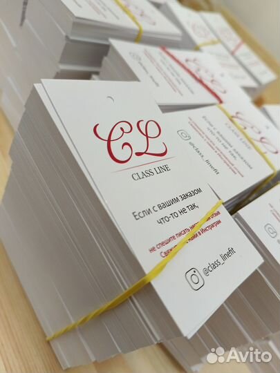 Бирки печать для одежды