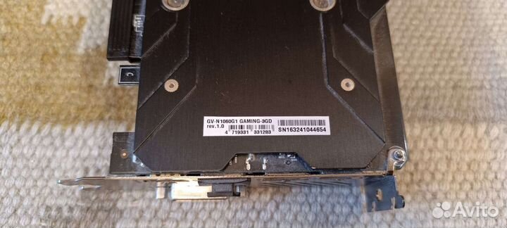 Видеокарта gigabyte geforce 1060 3gb