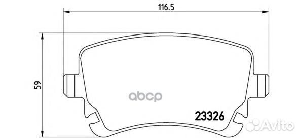 Колодки тормозные дисковые зад P85076 Brembo