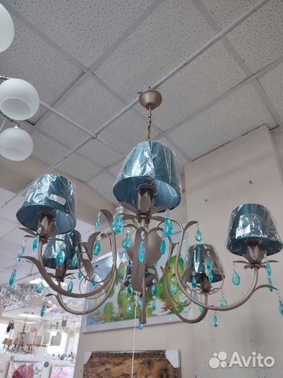 Люстра хрустальная новая