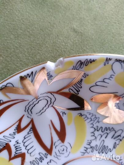 Фарфор посуда СССР Вербилки с дефектами