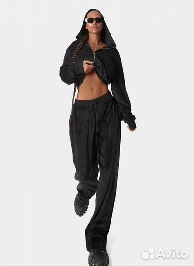 Костюм quick buck черный велюр,новая коллекция