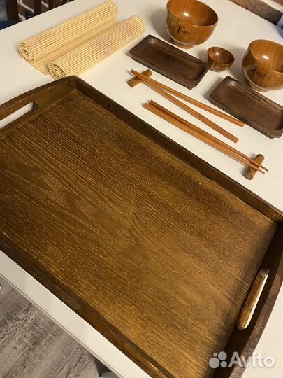 Набор для суши дерево