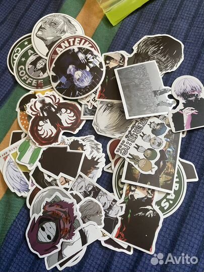 Наклейки с аниме цена за 1 штуку