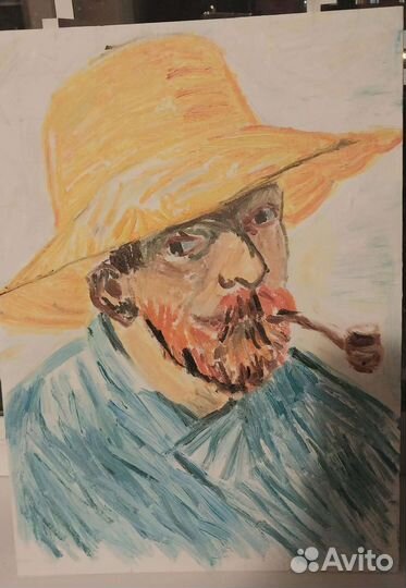 Автопортрет Ван гога маслом