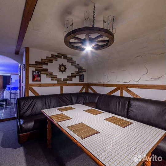 Баня сауна с бассейном