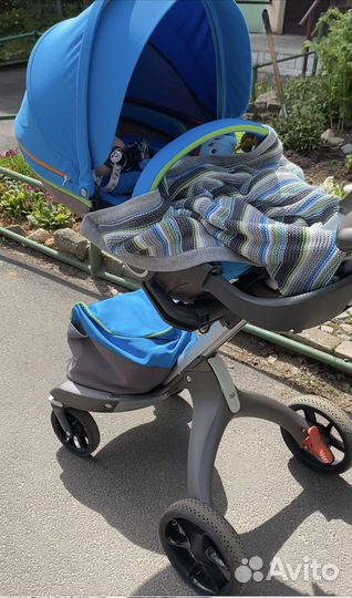 Прогулочная коляска stokke xplory v4 c колёсами v5