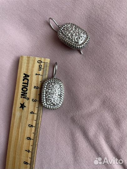Серьги серебро