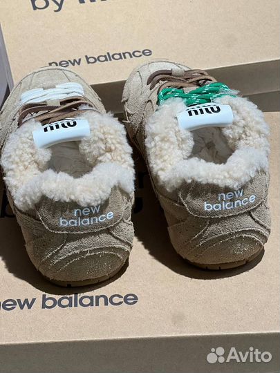 Кроссовки Miu Miu New Balance с мехом