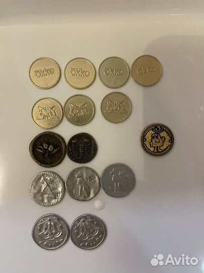 Монеты магазина Магнит и пятерочки