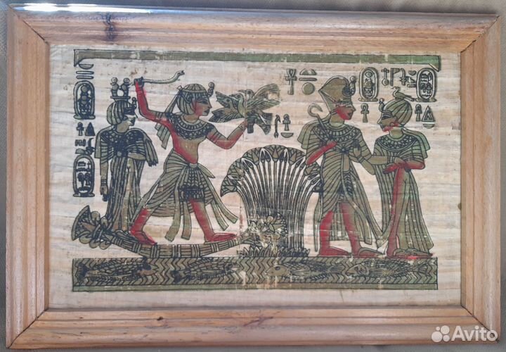 Картины-папирус Египет, орнамент, игральные карты