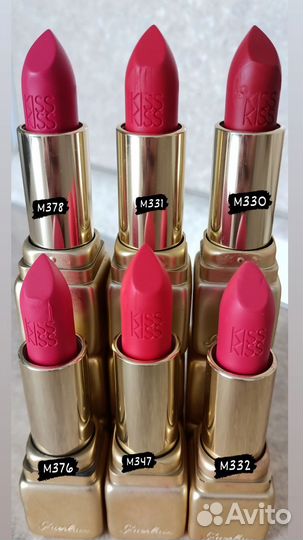 Матовая помада guerlain Kiss Kiss