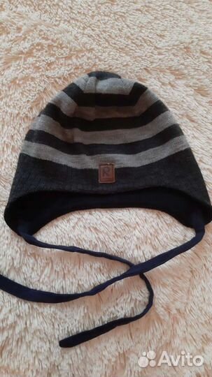 Шапка осенняя для мальчика 4-6 лет