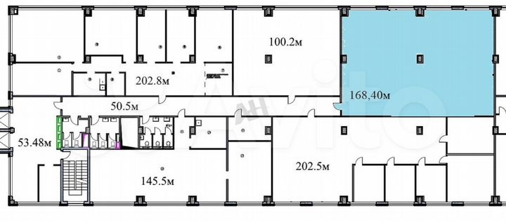 Аренда офиса 168.4 м2 м. Гражданская в сао в