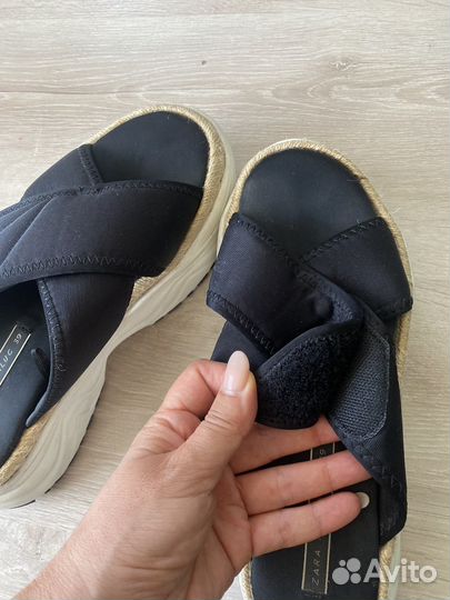 Zara шлепки сандалии босоножки на платформе