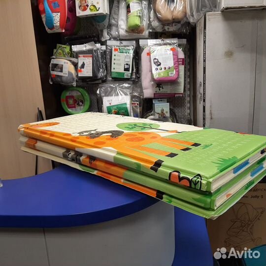 Складной термоковрик Дорога+Жираф ростомер