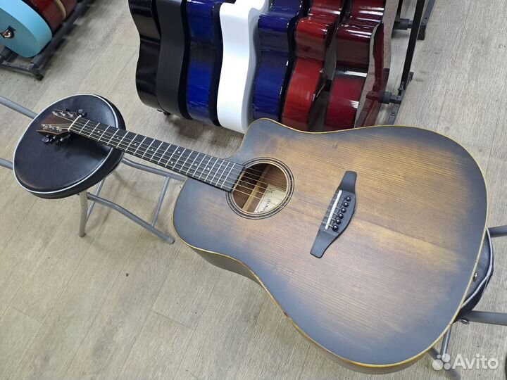 Гитара акустическая массив дредноут