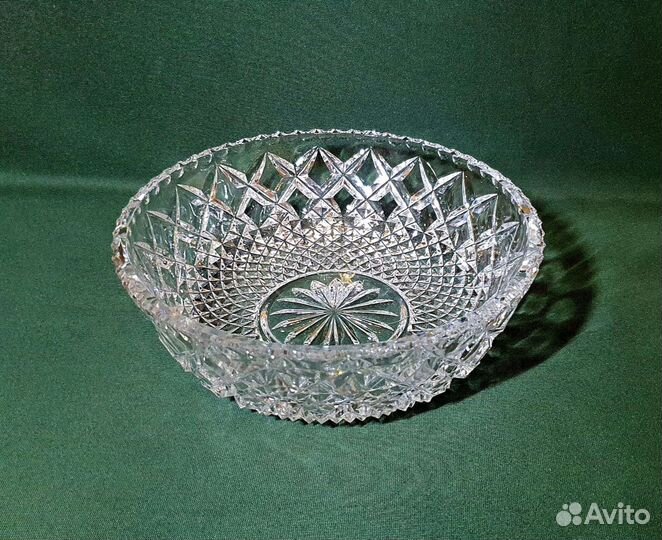 Набор хрустальных салатников. Богемия