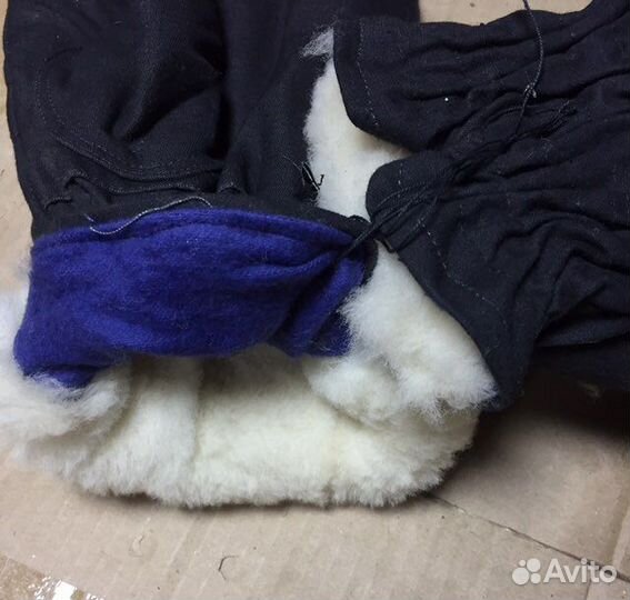 Рукавицы армейские меховые, трёхпалые