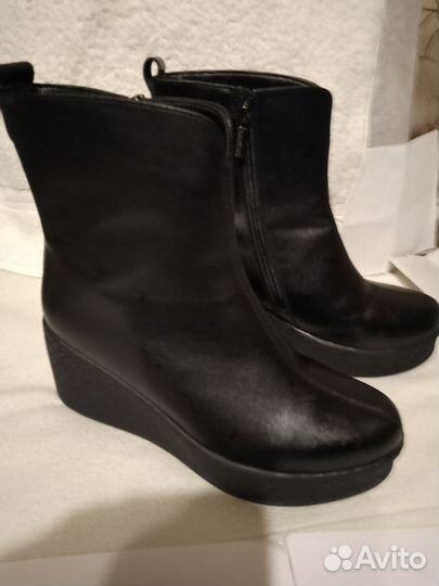 Полусапожки. женские зимние ботинки на танкетке