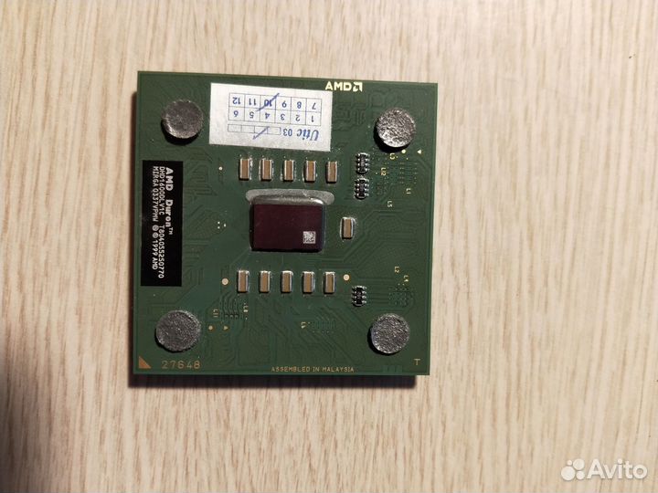 Процессор AMD duron DHD1600DLV1C 1600MHz 1999г