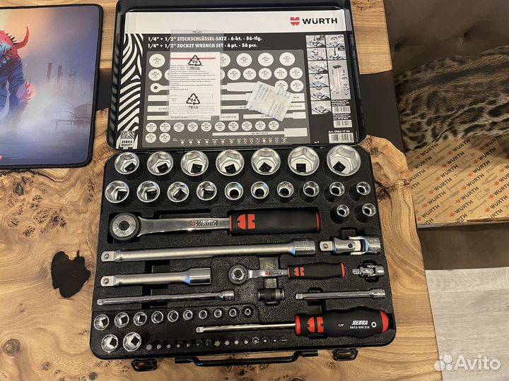 Набор инструментов wurth zebra премиум