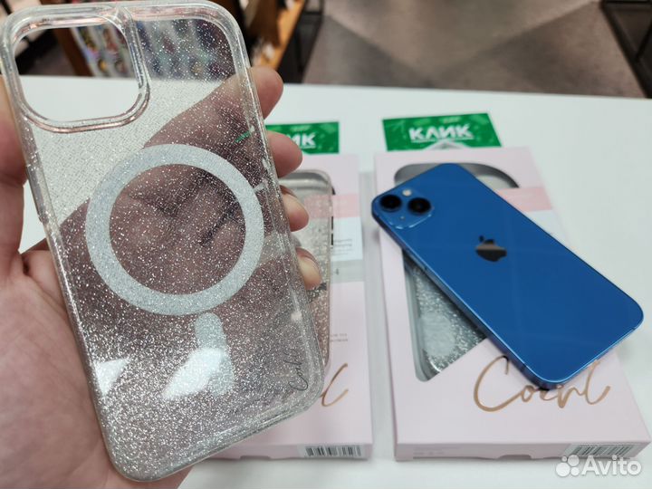 Блестящий чехол uniq iPhone 14 / 13 Противоударный