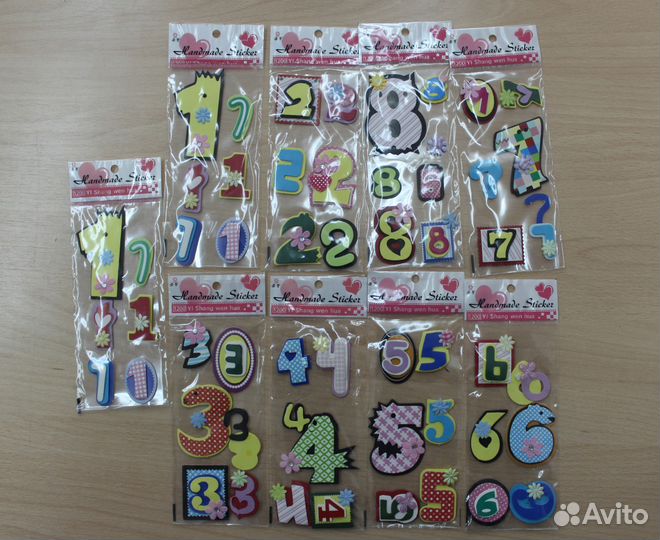 Цифры для декупажа
