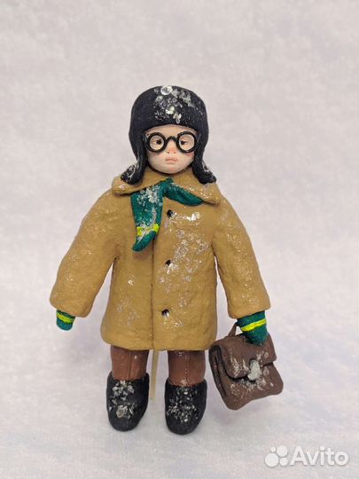 Ватная ёлочная игрушка