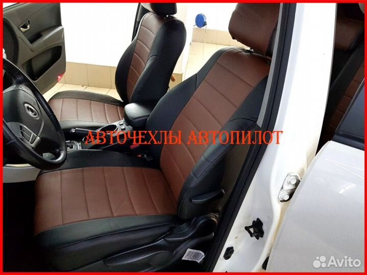 Чехлы Автопилот Ssangyong Actyon из экокожи