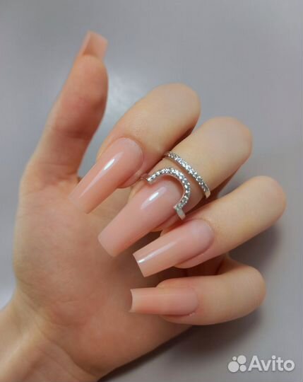 Маникюр наращивание модель