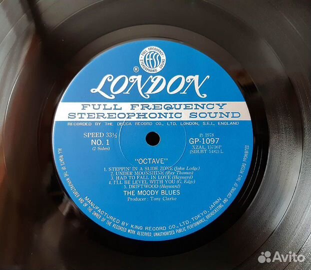 Винил фирменный из Японии