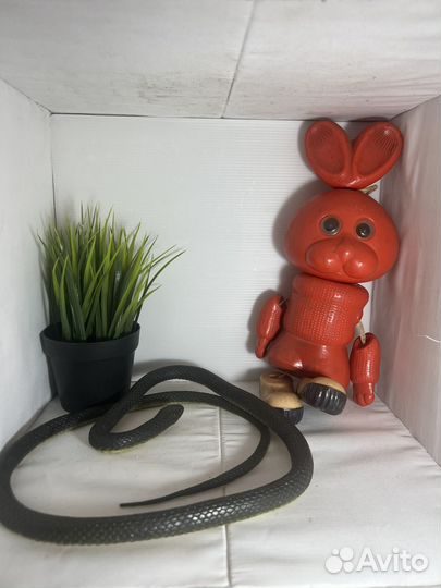 Детские игрушки СССР змея заяц