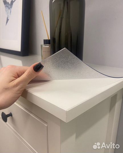 Защитная прозрачная пленка на стол рифленая 60*120