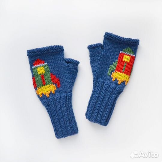 Митенки для мальчика 3-5 лет