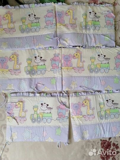 Бортики в детскую кроватку бу