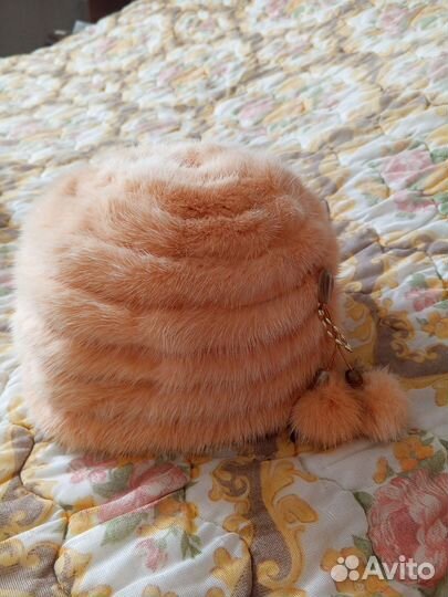 Шуба мутон+шапка