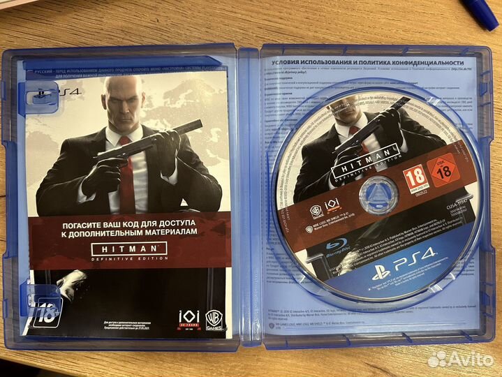 Hitman: Definitive Edition диск для PS4 б/у