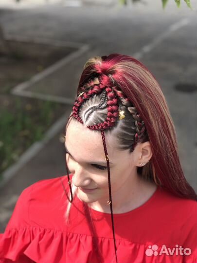 Плетение кос с канекалоном